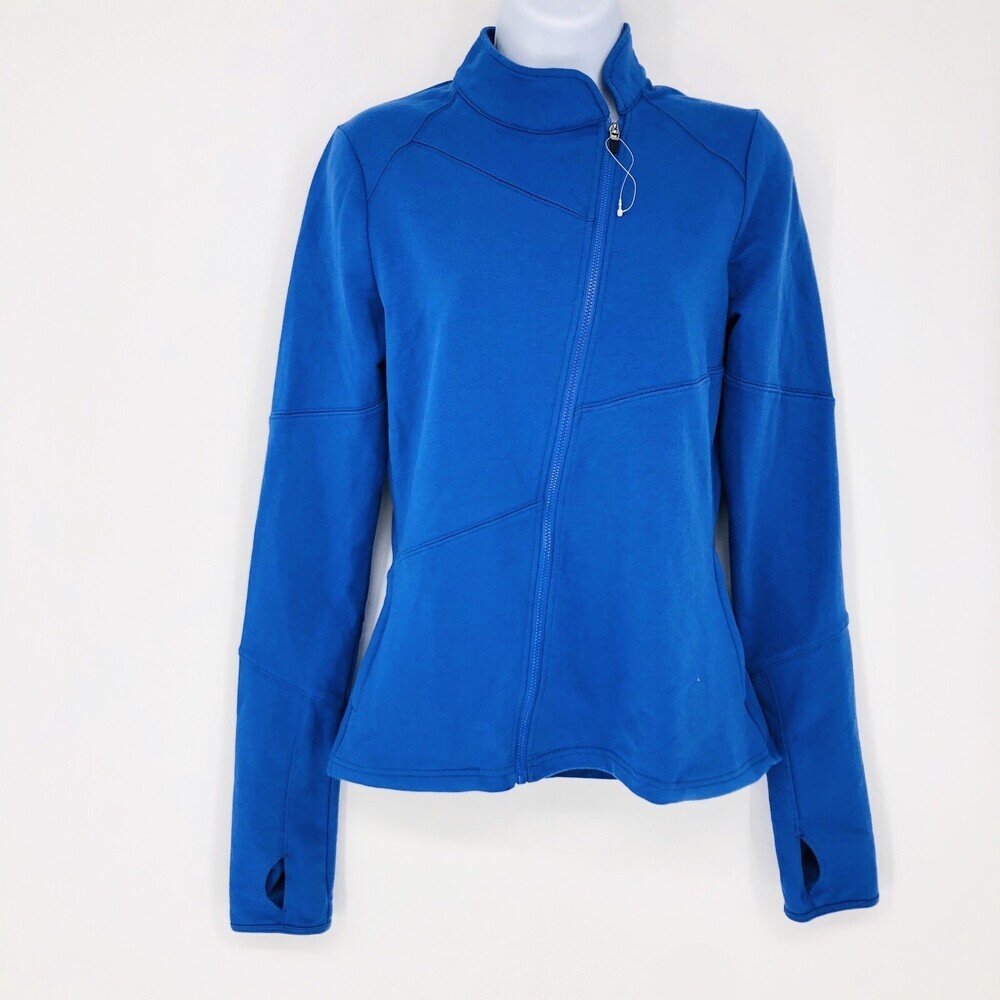 Fabletics Blue Davis Jacket Full Zip Long Sleeve Athletic Workout Size XS
